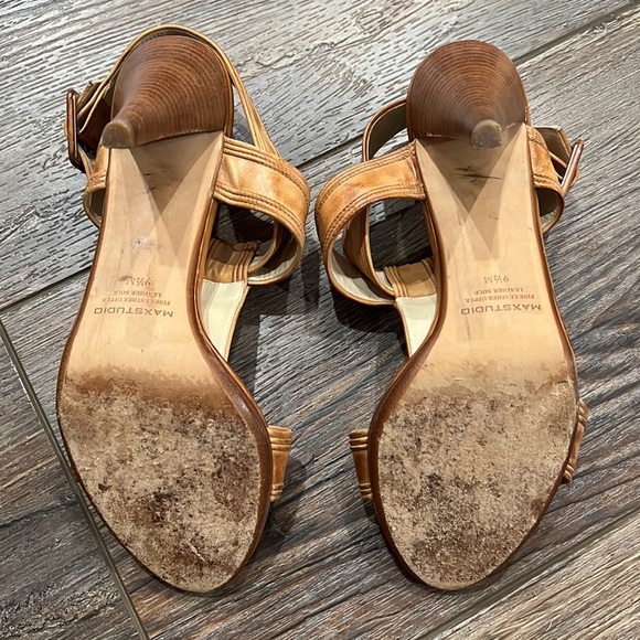 EUC Max Studio leather strappy heels - Picture 3 of 7